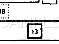 Engine Compartment Component Locations Diagram for 1995 Pontiac Grand Prix SE 3.1 V6 GAS