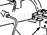 Rear LH Side Of Engine Compartment Diagram for 1996 Cadillac Seville STS 4.6 V8 GAS
