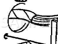 LH Front Seat Area Diagram for 1995 Cadillac Deville  4.9 V8 GAS