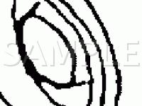 LH Side Of Engine Diagram for 1997 Chevrolet Corvette  5.7 V8 GAS
