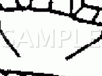 RH Rear Corner Of Engine Compartment Diagram for 1997 Chevrolet S10 Pickup  2.2 L4 GAS