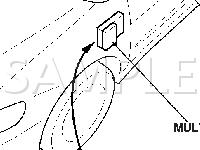 Multiplex Control System Components Diagram for 2001 Honda Accord LX 3.0 V6 GAS