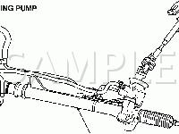 Power Steering Components Diagram for 2008 Honda Accord LX 2.4 L4 GAS