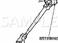 Power Steering Column Components Diagram for 2008 Honda FIT Sport 1.5 L4 GAS