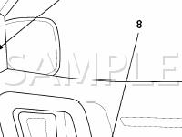Front Passenger Door Wire Harness Diagram for 2008 Honda Ridgeline RTL 3.5 V6 GAS