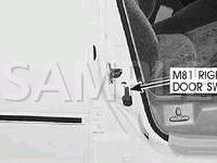 Door Components Diagram for 2001 Hyundai XG300  3.0 V6 GAS