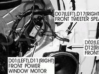 Door Components Diagram for 2005 Hyundai Elantra GT 2.0 L4 GAS