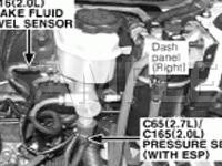 Engine Compartment Components Diagram for 2005 Hyundai Tucson LX 2.7 V6 GAS