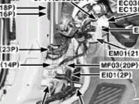 Kick Panel Components Diagram for 2006 Hyundai Tucson GLS 2.7 V6 GAS