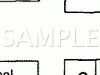 Automatic Transaxle Control Component Locations Diagram for 1991 Hyundai Excel  1.5 L4 GAS
