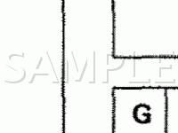 Automatic Transaxle Control Component Locations Diagram for 1992 Hyundai Sonata GL 2.0 L4 GAS