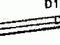 Front Door Extension Harness Connector Locations Diagram for 1993 Hyundai Sonata GL 3.0 V6 GAS