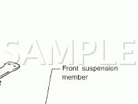 Front Suspension System Diagram for 2001 Infiniti Q45  4.1 V8 GAS