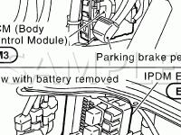 Component Parts And Harness Connector Location Diagram for 2003 Infiniti G35  3.5 V6 GAS