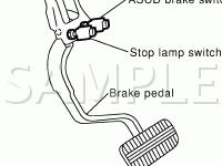 Brake Pedal Diagram for 2003 Infiniti I35  3.5 V6 GAS