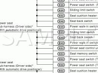 Seat Components Diagram for 2007 Infiniti G35 X 3.5 V6 GAS