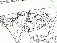 Engine Compartment Diagram for 2007 KIA Sportage EX 2.7 V6 GAS