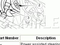 Power Assisted Steering Pump Diagram for 2000 Jaguar Vanden Plas  4.0 V8 GAS