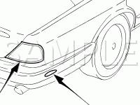 Rear Lamps Diagram for 2000 Jaguar Vanden Plas  4.0 V8 GAS