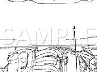 Underbonnet Layouts Diagram for 2001 Jaguar XJR  4.0 V8 GAS