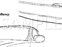 Exterior Lamps Diagram for 2001 Jaguar XJR  4.0 V8 GAS