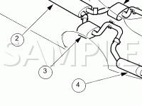 Exhaust Components Diagram for 2001 Jaguar XKR  4.0 V8 GAS