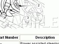 Power Assisted Steering Pump Diagram for 2002 Jaguar XJR 100 4.0 V8 GAS