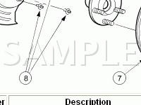 Rear Disc Brake Diagram for 2003 Jaguar S-TYPE R 4.2 V8 GAS