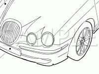 Horn Diagram for 2004 Jaguar S-TYPE  4.2 V8 GAS