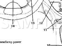 Instrument Panel Diagram for 2003 Jaguar XJ8  4.0 V8 GAS