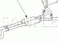 Exhaust Components Diagram for 2004 Jaguar S-TYPE  4.2 V8 GAS
