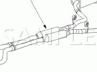 Exhaust Components Diagram for 2004 Jaguar S-TYPE R 4.2 V8 GAS