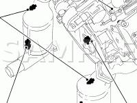 Engine Sensors Diagram for 2004 Jaguar XK8  4.2 V8 GAS
