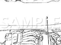 Underbonnet Layouts Diagram for 2006 Jaguar XKR  4.2 V8 GAS