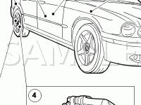 Parking Brake Components Diagram for 2007 Jaguar XJR  4.2 V8 GAS