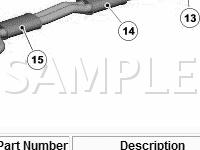 Exhaust System Components Diagram for 2008 Jaguar XKR Portfolio 4.2 V8 GAS