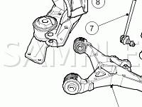 Underbody Components Diagram for 2008 Jaguar XJR  4.2 V8 GAS