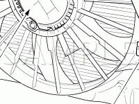Engine Compartment Diagram for 2008 Jaguar S-TYPE  4.2 V8 GAS