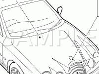 Front End Components Diagram for 2008 Jaguar Vanden Plas  4.2 V8 GAS