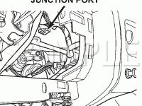 Diagnostic Junction Port and Data Link Connector Diagram for 2003 Jeep Liberty  2.4 L4 GAS