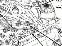 Engine Compartment Components Diagram for 2003 Jeep Liberty Sport 3.7 V6 GAS