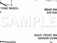 Wheel Speed Sensors Diagram for 2004 Jeep Wrangler Rubicon 4.0 L6 GAS