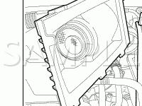 Engine Compartment Diagram for 2007 Jeep Patriot  2.0 L4 GAS