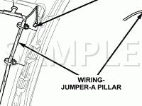 Right A-Pillar Diagram for 2007 Jeep Patriot Limited 2.4 L4 GAS