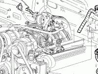 Right Side Engine Compartment Diagram for 2007 Jeep Liberty Sport 3.7 V6 GAS