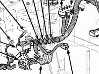 Engine Compartment Diagram for 2007 Jeep Wrangler Unlimited X 3.8 V6 GAS