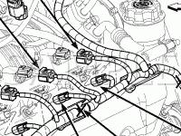Right Side Engine Diagram for 2008 Jeep Liberty Sport 3.7 V6 GAS