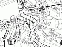 Left Front Engine Compartment Diagram for 2008 Jeep Liberty Sport 3.7 V6 GAS