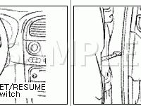 Cruise Control Components Diagram for 2001 KIA Optima  2.5 V6 GAS