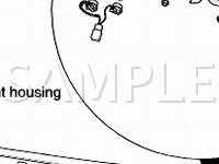 Exterior Lighting Components Diagram for 2001 KIA Optima  2.5 V6 GAS